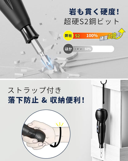 電動ドライバー (型番：GL-08) 電動4N.m 手動15N.m